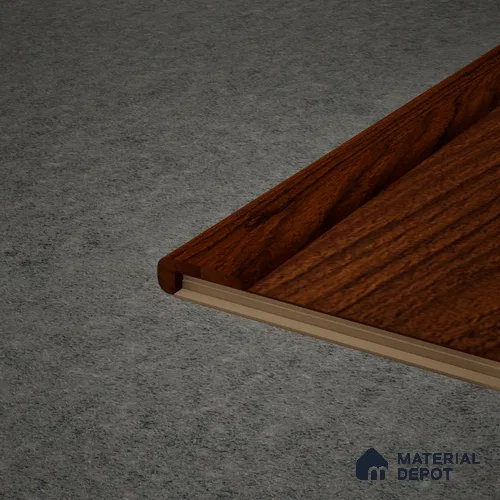 MDF L Nosing Profile Aristo PM 00359 X | 8 ft x 25 x 45 x 12 mm | Compatible for Laminate Wood Floor LF 00259