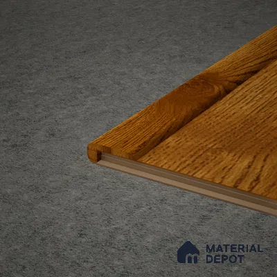MDF L Nosing Profile Aristo PM 00363 W | 8 ft x 25 x 25 x 12 mm | Compatible for Laminate Wood Floor LF 00260