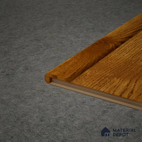 MDF L Nosing Profile Aristo PM 00363 W | 8 ft x 25 x 25 x 12 mm | Compatible for Laminate Wood Floor LF 00260