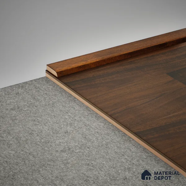 MDF Corner Beading Profile Gleam PM 00385 C | 8 ft x 25 mm x 12 mm | Compatible for Laminate Wood Floor LF 00261