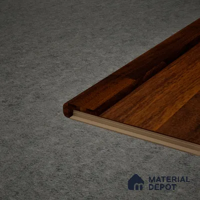 MDF L Nosing Profile Gleam PM 00385 W | 8 ft x 25 x 25 x 12 mm | Compatible for Laminate Wood Floor LF 00261