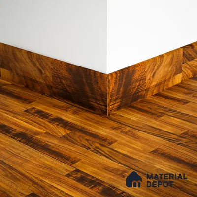 MDF Skirting Gleam PM 00383 D | 8 ft x 2.5 Inch | Compatible for Laminate Wood Floor LF 00262