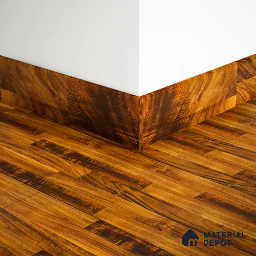 MDF Skirting Gleam PM 00383 F | 8 ft x 3.5 Inch | Compatible for Laminate Wood Floor LF 00262