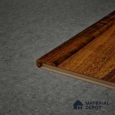 MDF L Nosing Profile Gleam PM 00383 X | 8 ft x 25 x 45 x 12 mm | Compatible for Laminate Wood Floor LF 00262