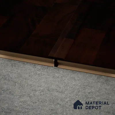 MDF T Profile Gleam PM 00386 M | 8 ft x 12 mm x 12 mm | Compatible for Laminate Wood Floor LF 00263