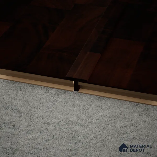 MDF T Profile Gleam PM 00386 M | 8 ft x 12 mm x 12 mm | Compatible for Laminate Wood Floor LF 00263