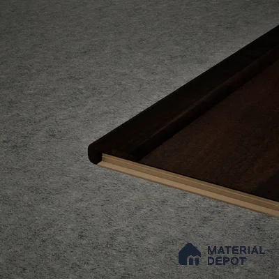 MDF L Nosing Profile Gleam PM 00387 X | 8 ft x 25 x 45 x 12 mm | Compatible for Laminate Wood Floor LF 00264