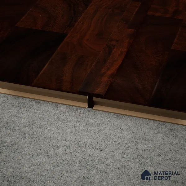 MDF T Profile Gleam PM 00384 Q | 8 ft x 25 mm x 12 mm | Compatible for Laminate Wood Floor LF 00265