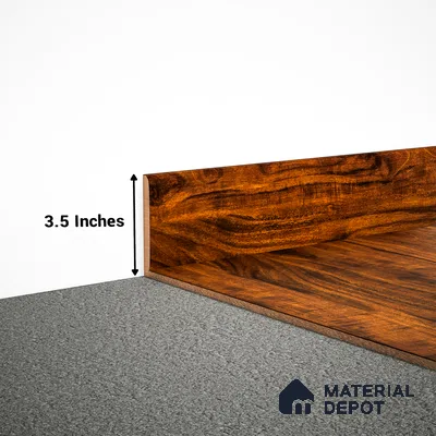 MDF Skirting Heirloom PM 00353 F | 8 ft x 3.5 Inch | Compatible for Laminate Wood Floor LF 00267