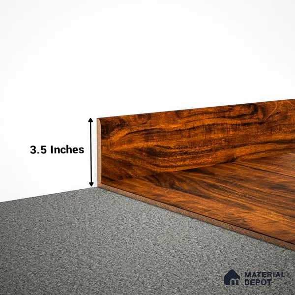 MDF Skirting Heirloom PM 00353 F | 8 ft x 3.5 Inch | Compatible for Laminate Wood Floor LF 00267