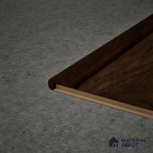 MDF L Nosing Profile Heirloom PM 00349 W | 8 ft x 25 x 25 x 12 mm | Compatible for Laminate Wood Floor LF 00271