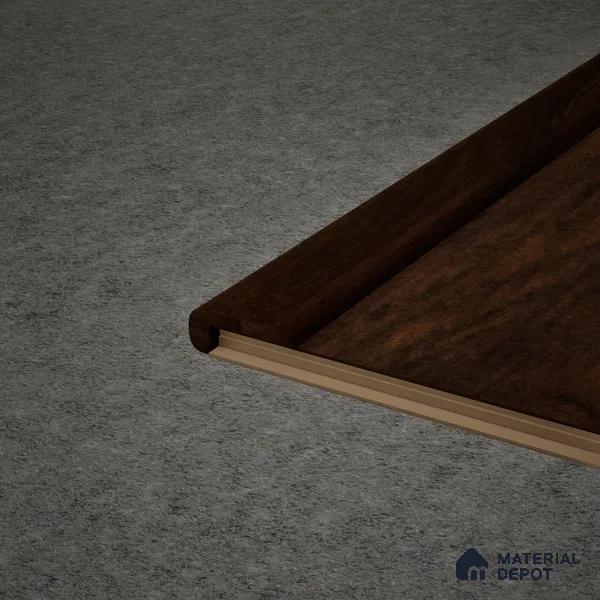 MDF L Nosing Profile Heirloom PM 00349 W | 8 ft x 25 x 25 x 12 mm | Compatible for Laminate Wood Floor LF 00271