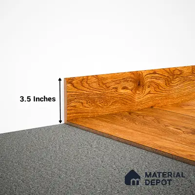MDF Skirting Heirloom PM 00354 F | 8 ft x 3.5 Inch | Compatible for Laminate Wood Floor LF 00272