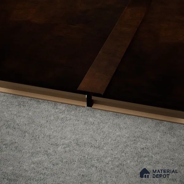 MDF T Profile Edge Flow PM 00381 M | 8 ft x 12 mm x 12 mm | Compatible for Laminate Wood Floor LF 00274