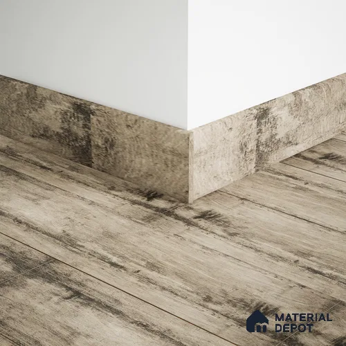 MDF Skirting Edge Flow PM 00379 D | 8 ft x 2.5 Inch | Compatible for Laminate Wood Floor LF 00275
