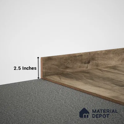 MDF Skirting Timberlux PM 00374 D | 8 ft x 2.5 Inch | Compatible for Laminate Wood Floor LF 00276