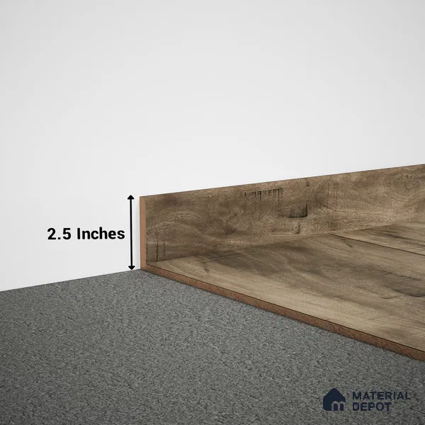 MDF Skirting Timberlux PM 00374 D | 8 ft x 2.5 Inch | Compatible for Laminate Wood Floor LF 00276