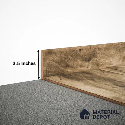 MDF Skirting Timberlux PM 00374 F | 8 ft x 3.5 Inch | Compatible for Laminate Wood Floor LF 00276