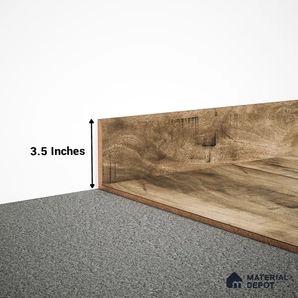 MDF Skirting Timberlux PM 00374 F | 8 ft x 3.5 Inch | Compatible for Laminate Wood Floor LF 00276