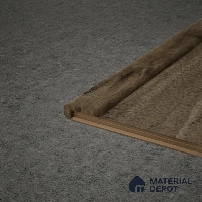 MDF L Nosing Profile Timberlux PM 00374 W | 8 ft x 25 x 25 x 12 mm | Compatible for Laminate Wood Floor LF 00276
