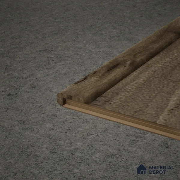 MDF L Nosing Profile Timberlux PM 00374 X | 8 ft x 25 x 45 x 12 mm | Compatible for Laminate Wood Floor LF 00276