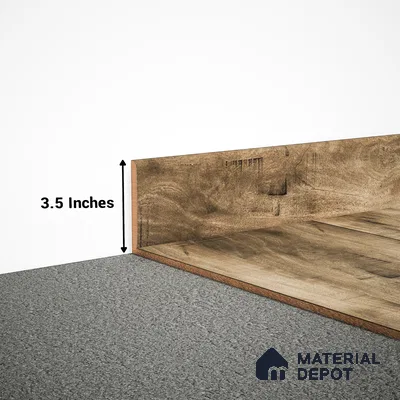 MDF Skirting Timberlux PM 00373 F | 8 ft x 3.5 Inch | Compatible for Laminate Wood Floor LF 00277