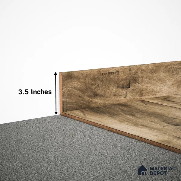 MDF Skirting Timberlux PM 00373 F | 8 ft x 3.5 Inch | Compatible for Laminate Wood Floor LF 00277