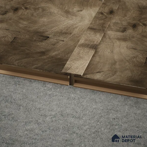 MDF T Profile Timberlux PM 00373 M | 8 ft x 12 mm x 12 mm | Compatible for Laminate Wood Floor LF 00277