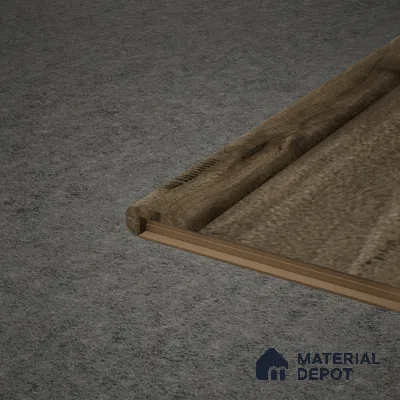MDF L Nosing Profile Timberlux PM 00373 X | 8 ft x 25 x 45 x 12 mm | Compatible for Laminate Wood Floor LF 00277