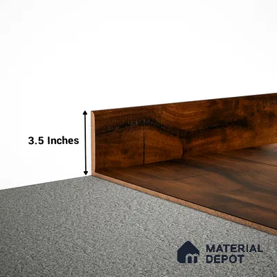 MDF Skirting Timberlux PM 00376 F | 8 ft x 3.5 Inch | Compatible for Laminate Wood Floor LF 00278