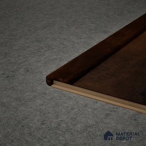 MDF L Nosing Profile Timberlux PM 00376 W | 8 ft x 25 x 25 x 12 mm | Compatible for Laminate Wood Floor LF 00278