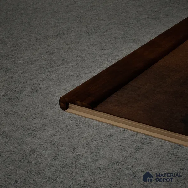 MDF L Nosing Profile Timberlux PM 00376 W | 8 ft x 25 x 25 x 12 mm | Compatible for Laminate Wood Floor LF 00278