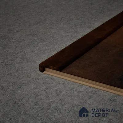 MDF L Nosing Profile Timberlux PM 00376 X | 8 ft x 25 x 45 x 12 mm | Compatible for Laminate Wood Floor LF 00278