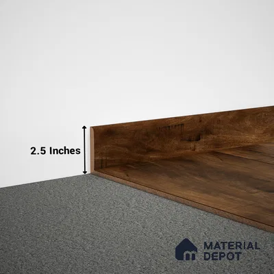 MDF Skirting Timberlux PM 00375 D | 8 ft x 2.5 Inch | Compatible for Laminate Wood Floor LF 00279