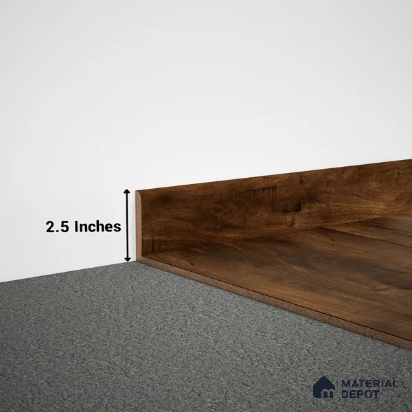 MDF Skirting Timberlux PM 00375 D | 8 ft x 2.5 Inch | Compatible for Laminate Wood Floor LF 00279