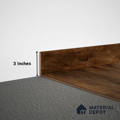 MDF Skirting Timberlux PM 00375 E | 8 ft x 3 Inch | Compatible for Laminate Wood Floor LF 00279