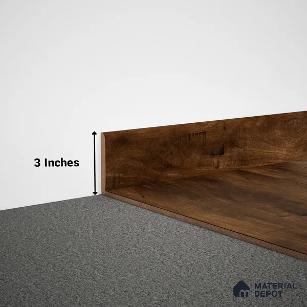 MDF Skirting Timberlux PM 00375 E | 8 ft x 3 Inch | Compatible for Laminate Wood Floor LF 00279