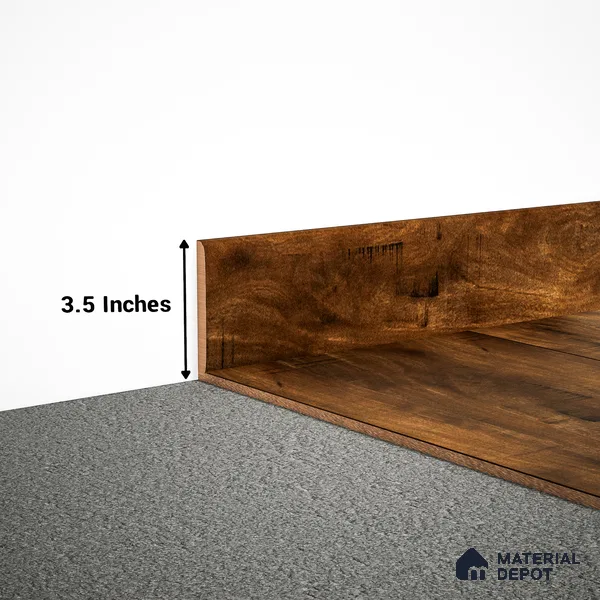 MDF Skirting Timberlux PM 00375 F | 8 ft x 3.5 Inch | Compatible for Laminate Wood Floor LF 00279