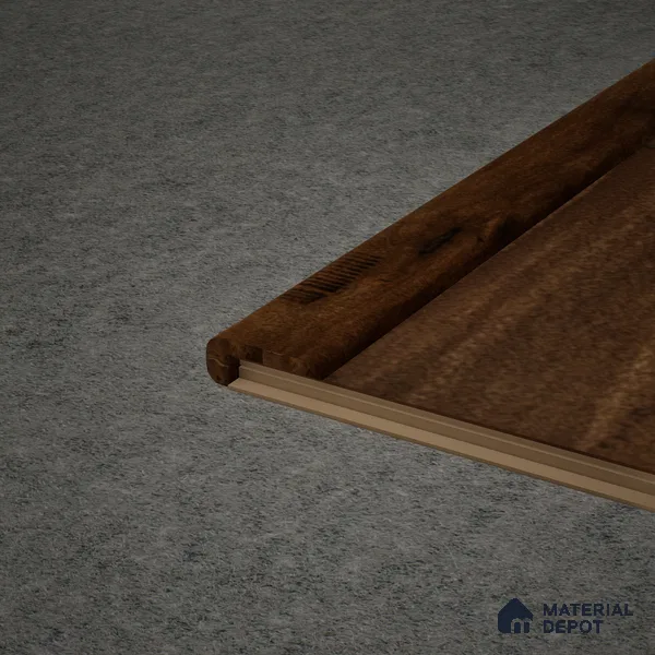 MDF L Nosing Profile Timberlux PM 00375 X | 8 ft x 25 x 45 x 12 mm | Compatible for Laminate Wood Floor LF 00279