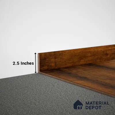 MDF Skirting Edge Flow PM 00377 D | 8 ft x 2.5 Inch | Compatible for Laminate Wood Floor LF 00280