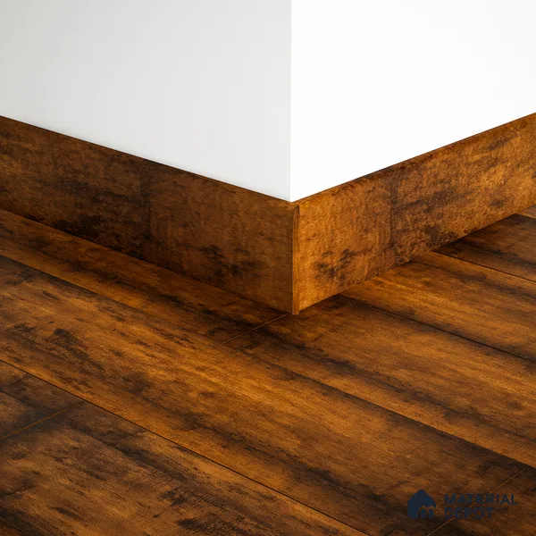 MDF Skirting Edge Flow PM 00377 D | 8 ft x 2.5 Inch | Compatible for Laminate Wood Floor LF 00280