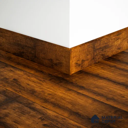 MDF Skirting Edge Flow PM 00377 E | 8 ft x 3 Inch | Compatible for Laminate Wood Floor LF 00280