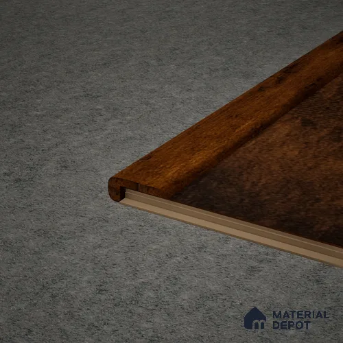 MDF L Nosing Profile Edge Flow PM 00377 W | 8 ft x 25 x 25 x 12 mm | Compatible for Laminate Wood Floor LF 00280