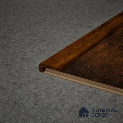 MDF L Nosing Profile Edge Flow PM 00377 X | 8 ft x 25 x 45 x 12 mm | Compatible for Laminate Wood Floor LF 00280