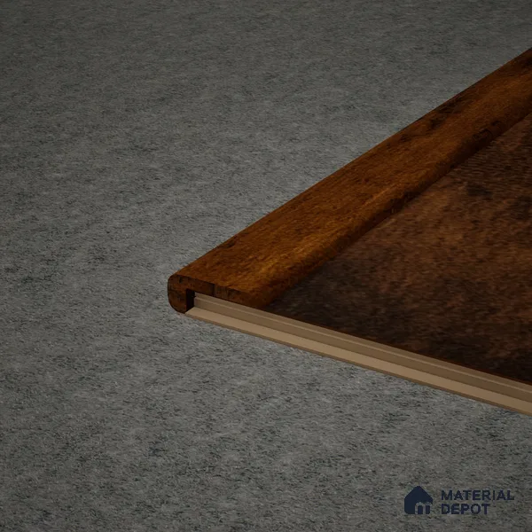 MDF L Nosing Profile Edge Flow PM 00377 X | 8 ft x 25 x 45 x 12 mm | Compatible for Laminate Wood Floor LF 00280