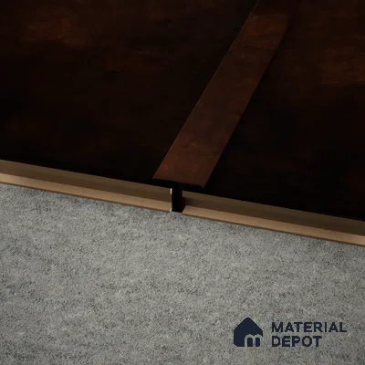 MDF T Profile Edge Flow PM 00380 P | 8 ft x 23 mm x 12 mm | Compatible for Laminate Wood Floor LF 00282