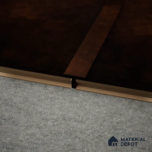 MDF T Profile Edge Flow PM 00380 P | 8 ft x 23 mm x 12 mm | Compatible for Laminate Wood Floor LF 00282