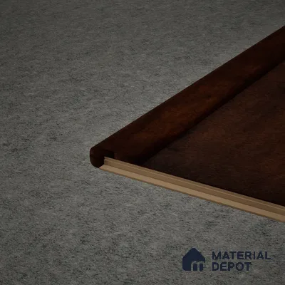 MDF L Nosing Profile Edge Flow PM 00380 W | 8 ft x 25 x 25 x 12 mm | Compatible for Laminate Wood Floor LF 00282