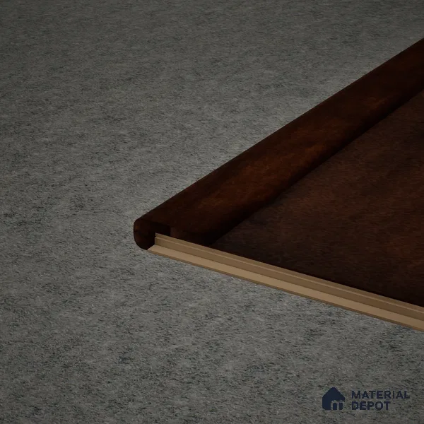 MDF L Nosing Profile Edge Flow PM 00380 W | 8 ft x 25 x 25 x 12 mm | Compatible for Laminate Wood Floor LF 00282