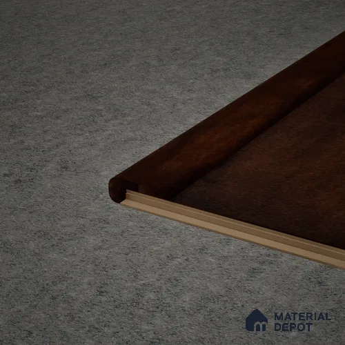 MDF L Nosing Profile Edge Flow PM 00380 X | 8 ft x 25 x 45 x 12 mm | Compatible for Laminate Wood Floor LF 00282